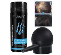 JasCherry Hair Fibers for Thinning Hair & Spray Unisex, Stain-Proof Waterproof Undetectable Natural Instantly Conceals Thicken Thinning Balding Hair Root Areas Hairline 15 Sec, Look Younger, Black
