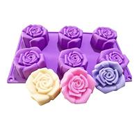 JasCherry Rose Flower Shaped Silicone Moulds Baking Bakeware Mold for Cake, Soap, Jelly, Bread, Pudding, Muffin #2