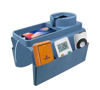 JasCherry Sofa Arm Tray, Anti-Slip Sofa Armchair Organiser, Portable Couch Armrest Tray, Versatile Armchair Caddy for Book Magazine Eyewears Glasses Eat and Drink Snack Tray Table Holder Pouch Pocket