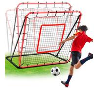 JASCOPRO Football Rebounder Net, 18 Angles Adjustable Rebound Board for Precision Passing, Shooting, First Touch, and Ball Control Drills for Kids, Teens & Adults, 47.2 x 47.2 inches