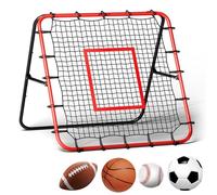 JASCOPRO Football Rebounder Net, Angle Adjustable Football Rebound Board for Precision Passing, Shooting, First Touch, and Ball Control Drills for Kids, Teens & Adults, 39.4 * 39.4 inches