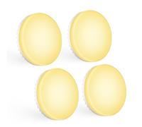 Jasfyee 4 Pack Gx53 Led Bulb, 7w Led Under Cabinet Kitchen Lights, 3000k 665lm Warm White Light Bulbs Replacement for Gx53 CFL and Halogen Bulbs, for Kitchen Cupboard Lighting