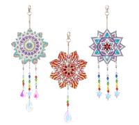 Jasfyee Diamond Art, Gifts For 7, 8, 9, 10 Year Old Girls Diamond Art Kits, Diamond Art Kits Adults, 5d Diamond Painting Kits For Adults, 5d Diamond Painting Wind Chimes (2 Pcs)