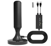 Jasfyee Indoor TV Aerial, Digital Tv Aerial, Indoor Tv Aerials With Strong Signal, 360° Long Distance Reception, Digital Tv Aerial Indoors Supports 4k 1080p Local Channels