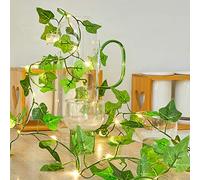 Jasfyee Ivy Fairy Lights, 50 Led Lights 5m Vine Lights, Ip65 Vines with Fairy Lights Suitable for Indoor Or Outdoor Decoration, Birthday Party, Garden, Bedroom