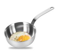 Jasfyee Mini Stainless Steel Pot - Butter Warmer, Milk Pan, Chocolate Melting Pot, Egg & Noodle Frying Pan - Nonstick Saucepan for Stove, Induction, or Camping