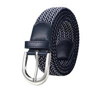 JASGOOD Braided Canvas Stretch Belt Elastic Casual Belt for Men,Women,Junior 1.3 Inch Wide