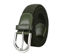 JASGOOD Braided Canvas Stretch Belt Elastic Casual Belt for Men,Women,Junior 1.3 Inch Wide