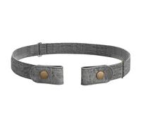 JASGOOD No Buckle No Show Belt for Men - Buckle Free Stretch Belt Invisible for Jeans Pants - 1.38 Inch Wide
