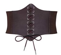 JASGOOD Women’s Elastic Costume Waist Belt Lace-up Tied Waspie Corset Belt for Women