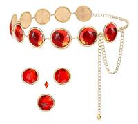 JASGOOD Women Waist Chain Belt for Jeans Dresses Adjustable Raven Cosplay Metal Waist Belt for Women,Fit Waist upto 47"