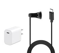 JASHALO Charging Cable and Charger for RayBan meta Smart Glasses, Compatible with Ray-Ban Meta Wayfarer/Skyler/Headliner Smart Glasses, 5 ft 150cm Cable and Adapter Replacement for RayBan Accessories