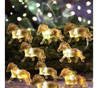 JASHIKA Horse Fairy String Lights Cute Pony Decorative Lights 20 LEDs Night Light 8.5ft Battery Operated with Remote for Bedroom Farmhouse Home Holiday Thanksgiving Decoration