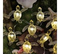 JASHIKA Sea Turtle Fairy Lights Ocean Theme String Lights Indoor/Outdoor 10ft 30 LED USB & Battery Operated with Remote Control - Decorative Lights for Christmas Tree, Bedroom, Camping