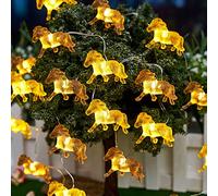 JASHIKA Unique Horse String Lights Gifts for Girl Cute Decorative Pony Lights Dual Color 8.5ft 20LED USB or Battery Operated for Indoor Bedroom Tent Birthday Holiday Christmas Décor