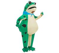 JASHKE Inflatable Frog Costume Adult Blow up Halloween Costumes Green Frog Fancy Dress Costume Adult Animal Outfit