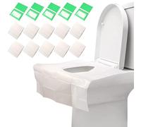 Jasilon Toilet Seat Covers Disposable Flushable [UPGREDED Large Thick 50 Pack] Travel Disposable Flushable Paper Toilet Seat Covers for Adults Kids Potty Training in Public Restrooms,Airplane,Camping