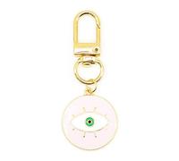 Jasimkiss Evil Eye Keychain Protection Charm for Women Men Car Key Ring Bag Purse Accessories Good Luck Amulet Jewelry, B Pink, Medium