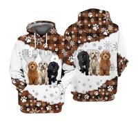 JasimonTK Golden Retriever Happy Holiday 3D Printed Hoodie Unisex Pullover Funny Dog Sweatshirt Casual Streetwear Tracksuit