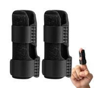 JASJUST 2PCS Trigger Finger Splint, Ring Splints, Enhanced Brace With 2 Aluminum Bars for Finger Fixation, Immobilizer for Middle, Ring & Little Fingeres
