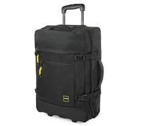 JASLEN - Wheeled Duffel Bag Soft Suitcase with Wheels Lightweight Luggage Roller Duffle Bag Travel Bag with Wheels Durable Soft Luggage Bag Holdall with Wheels, Black