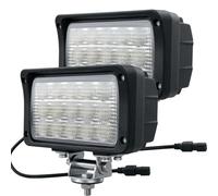 JASLITE 2PACK 6.3IN 45W Led Work Lights 12v/24v 4500LM 6500K Rectangular Foglights,Waterproof Offroad Flood Led Light Bar for Tractor,Truck,Combine,Heavy Equipment,with DT Connector