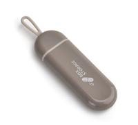 Jaslongri Pill Box Pill Box Small for Travelling, Pill Box for Vitamins, Medicines, Pills, Good Sealing Performance, Preservation of Medical Properties (Grey White)