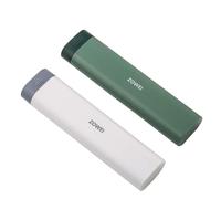 Jaslongri Small Travel Pill Box - 7 Compartment Green & Grey, Seals Well for Vitamins & Medicines
