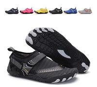 Jasmeko Water Shoes for Men and Women and Kids, Quick-Dry and Anti-Slip, Suitable for Swimming, Surfing, Hiking and More (Black,2)