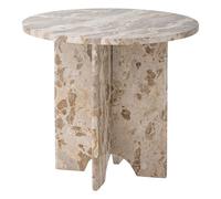 Jasmia side table in marble Brown one size