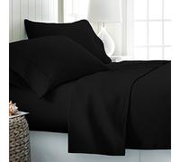 Jasmin Elinor 100% Egyptian Cotton 200 Thread Count Pillow Case Pair (Oxford Pillowcase, Black)