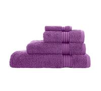 Jasmin Elinor LUXURY SUPREME 500 GSM 100% EGYPTIAN COTTON SATIN STRIPE TOWELS (Bath Towel, Lilac)
