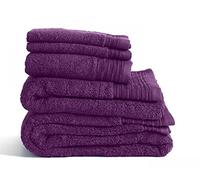 Jasmin Elinor LUXURY SUPREME 700 GSM 100% EGYPTIAN COTTON HOTEL QUALITY TOWELS (Hand Towel, Purple)