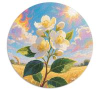 Jasmine 1000 Piece Round Jigsaw Puzzles Amily Game Creative for Travel Gifts,Present 1000pcs (67.5x67.5cm)