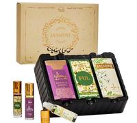 Jasmine Attar Set by Dukhni | 3 x 6ml Roll on Perfume Oil | Islamic Gifts