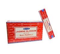 Jasmine Blossom Incense Sticks Indian Hand Rolled Satya Nag Champa Room Fragrance Aroma