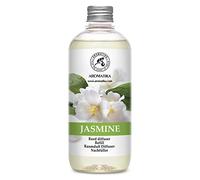 Jasmine Diffuser Refill w/Natural Essential Jasmine Oil 500ml - Best for Aromatherapy - Intensive - Fresh & Long Lasting Fragrance - Scented Reed Diffuser - Great Room Air Fresheners