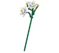 Jasmine Flower Building Blocks Set - Make Your Own Bouquet Faux Plant Bricks Toy Kits - for Kids 6+ and Adults