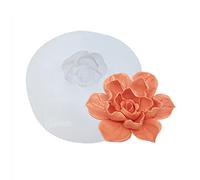 Jasmine Flower Handmade Silicone Soap Mold - Round Shape for Resin, Candle & Cake Decoration