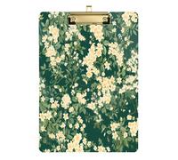 Jasmine Flowers Dark Green Reception Storage Box Hard Board for Teacher Supply Basic Size 9 x 12