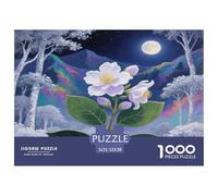 Jasmine Jigsaw Puzzles Puzzles 1000 Pieces Educational Games 100% Recycled Cardboard Beautiful Decoration Puzzle Puzzle Game for The Whole for Women Puzzle for Adults 52x38cm/1000pcs