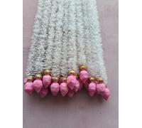 Jasmine Lotus Garland Toran - Artificial Floral String for Festive Wedding Décor, Pooja Decoration, Varalakshmi Puja, Onam, Mangalasnanam, Diwali & Mandir Wall Hanging, Stylespeaks (10, 5 Feet)