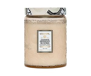 Jasmine Midnight Blooms Candle Large Glass Jar Candle 18oz Coconut Wax Blend Scented Candles for Home 100 Hour Burn Time Handcrafted in The USA