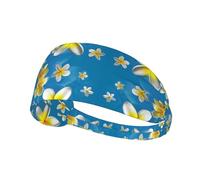 Jasmine Print Non-Slip Elastic Running Headband, Sweat Absorbing Stretchy Hair Bands For Gym Yoga, Soft Skin-Friendly Foldable Workout Headband