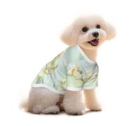jasmine Print Pet Clothes - Cotton T-Shirts Soft Breathable Pet Apparel for Small,Medium and Large Dogs and Cats