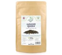 Jasmine Queen Premium Loose Leaf Green Tea With Jasmine - Low Caffeine Imperial Chinese Tea - Relaxing & Calming (100g)