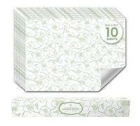 Jasmine Scented Drawer Liners (10 Large Sheets, 50cm x 36.5cm) - Non Adhesive Drawer Fresheners & Lining Paper for Drawers, Bedroom & Wardrobe Shelves - Drawer Liners Scented for Clothes
