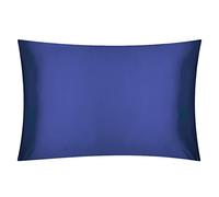 Jasmine Silk 100% 19 Momme Mulberry Charmeuse Silk Pillowcase for Hair and Skin 50 cm x 75 cm Envelope Closure Navy