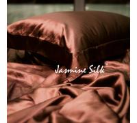Jasmine Silk 6PCs 100% Mulberry 19MM Charmeuse Silk Duvet Cover Set (Mocha) (KING)