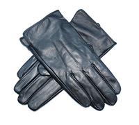 Jasmine Silk Mens Genuine Lambskin Leather Cashmere Lined Gloves BLACK (Extra Large)